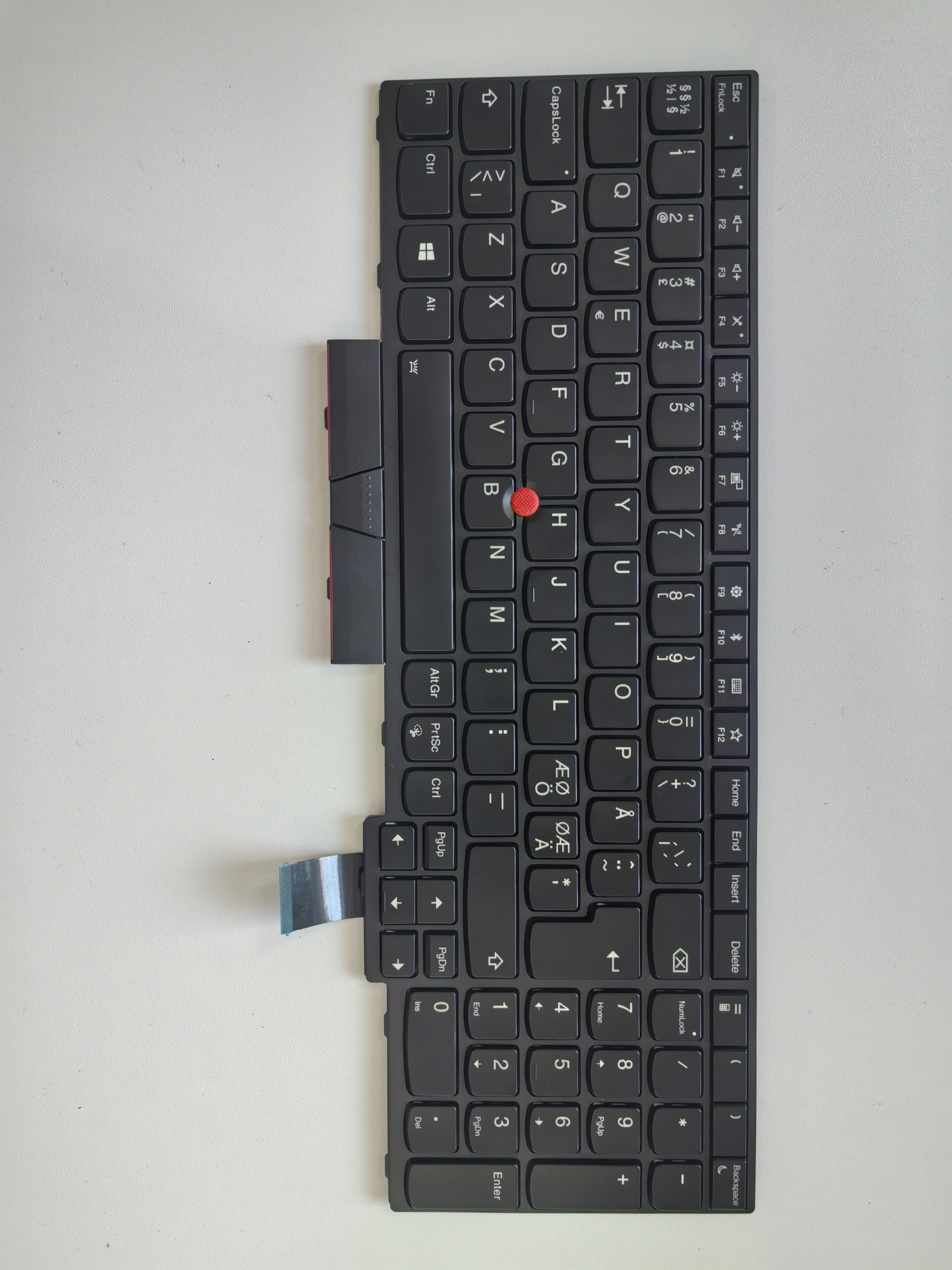 Picture of New Replacement Laptop Keyboard For IBM T570/T580/P52S/P51S BLACK FRAME BLACK With Point Backlit Other Language Layout